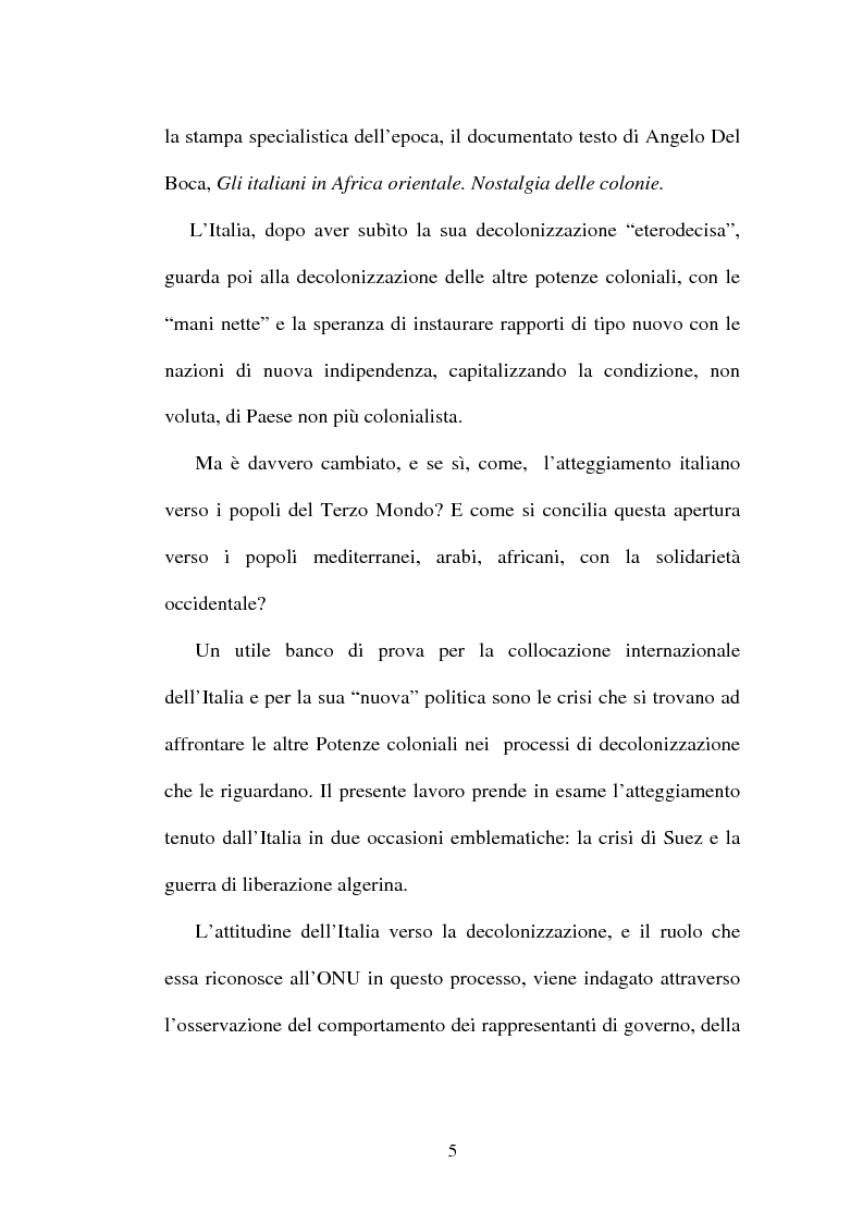 Anteprima della tesi: L'Italia, l'Onu e la decolonizzazione, Pagina 3