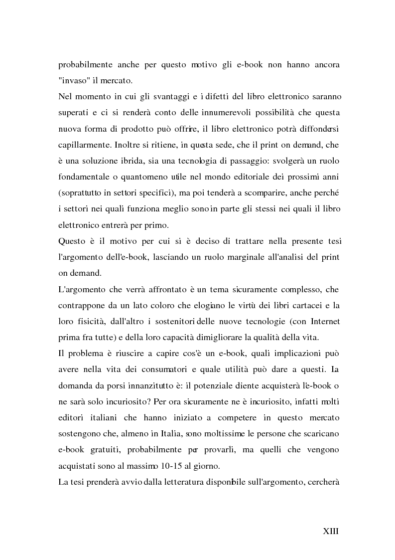 Anteprima della tesi: Analisi e strategie di marketing per lo sviluppo dell'e-book: fondamenti teorici ed evidenze empiriche, Pagina 5