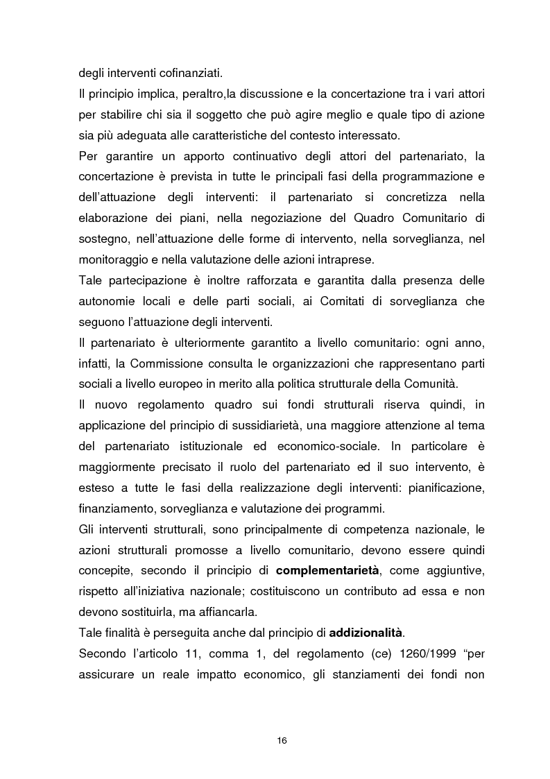 Anteprima della tesi: I Fondi Strutturali Europei. Il Fondo Sociale Europeo nella Regione Abruzzo, Pagina 12