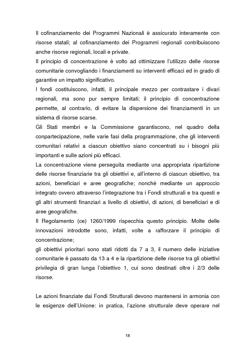 Anteprima della tesi: I Fondi Strutturali Europei. Il Fondo Sociale Europeo nella Regione Abruzzo, Pagina 14