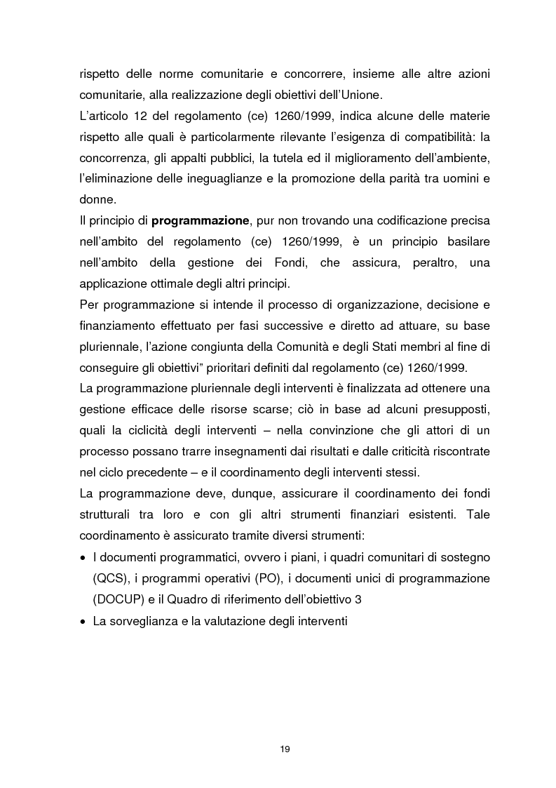Anteprima della tesi: I Fondi Strutturali Europei. Il Fondo Sociale Europeo nella Regione Abruzzo, Pagina 15