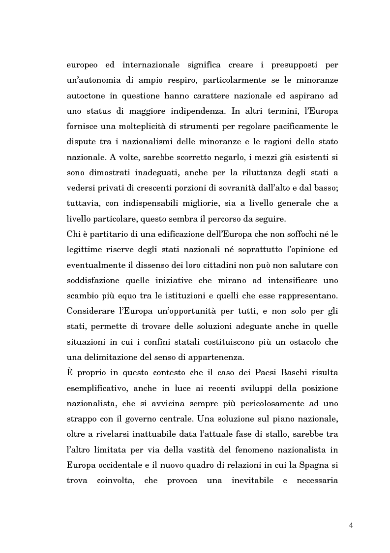 Anteprima della tesi: Nazionalismo ed autodeterminazione: il caso basco nel contesto europeo, Pagina 4