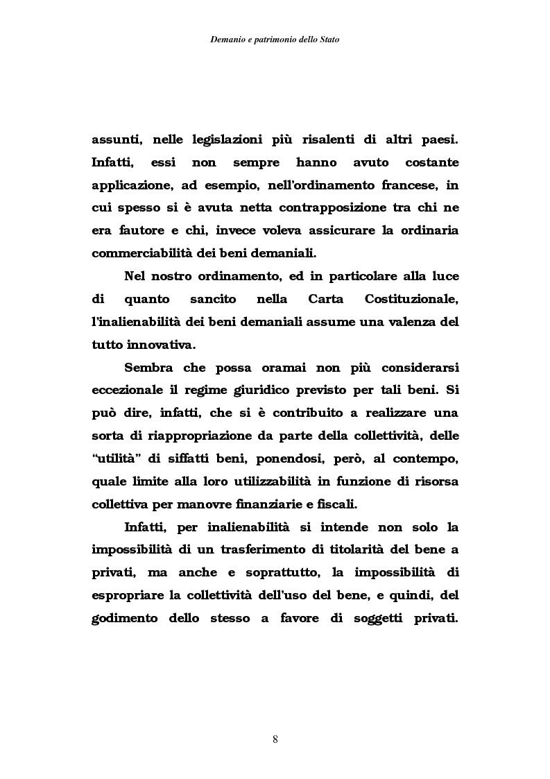 Anteprima della tesi: Demanio e patrimonio pubblici. Gli elementi della rifoma, aspetti fiscali e tributari, Pagina 6