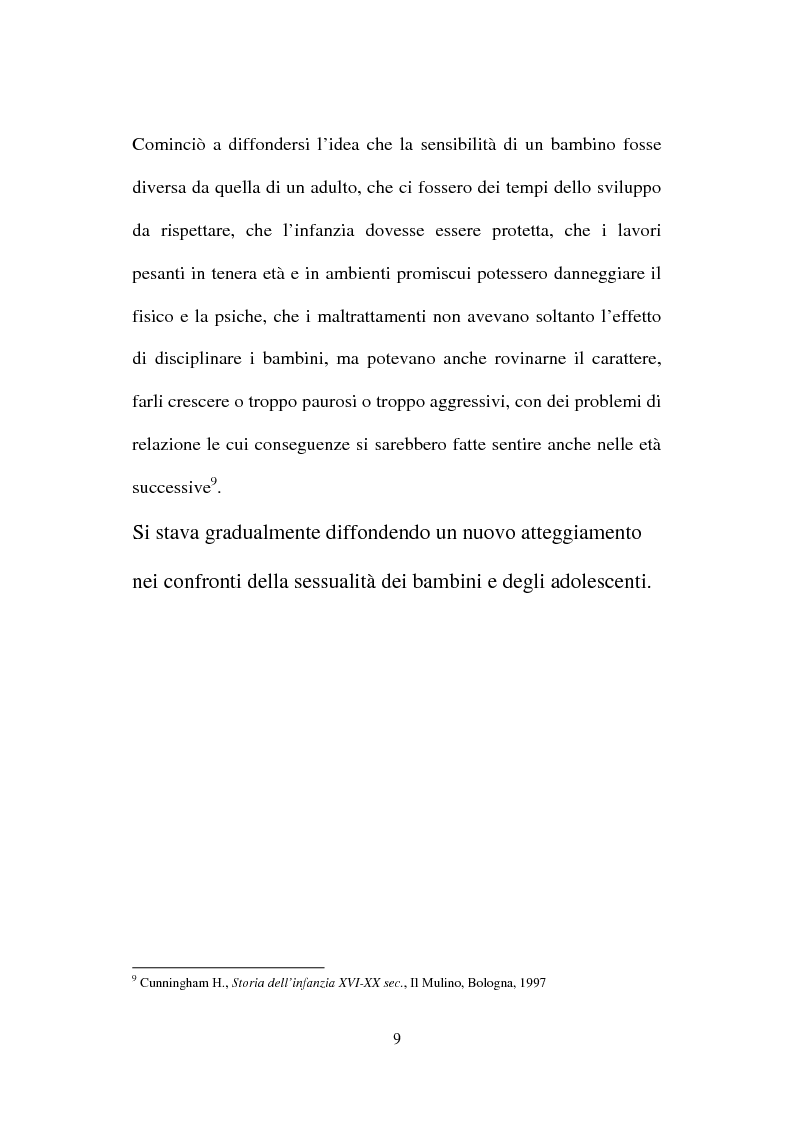 Anteprima della tesi: La nuova normativa penale contro la pedofilia, Pagina 9