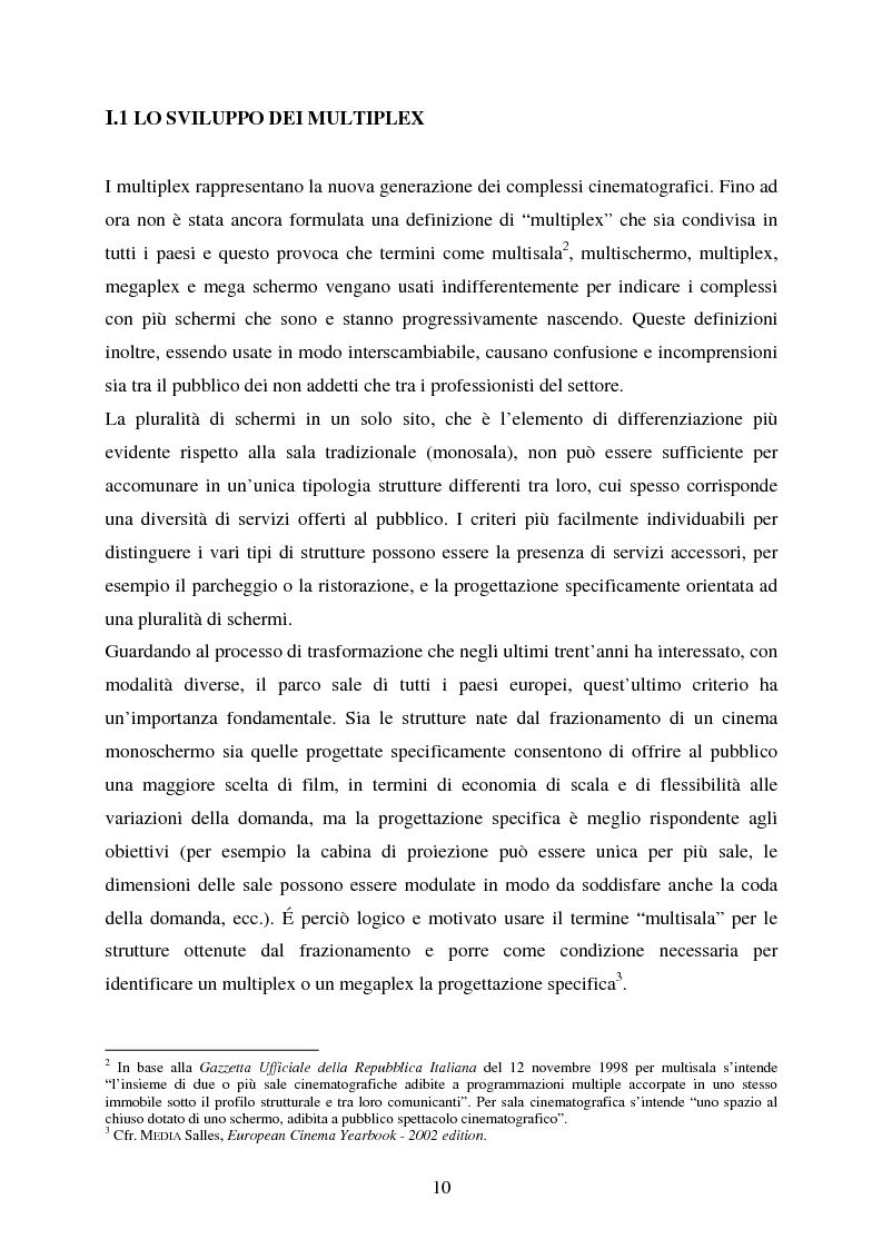 Anteprima della tesi: L'impiego delle nuove tecnologie per la promozione dell'esercizio cinematografico in Europa, Pagina 6