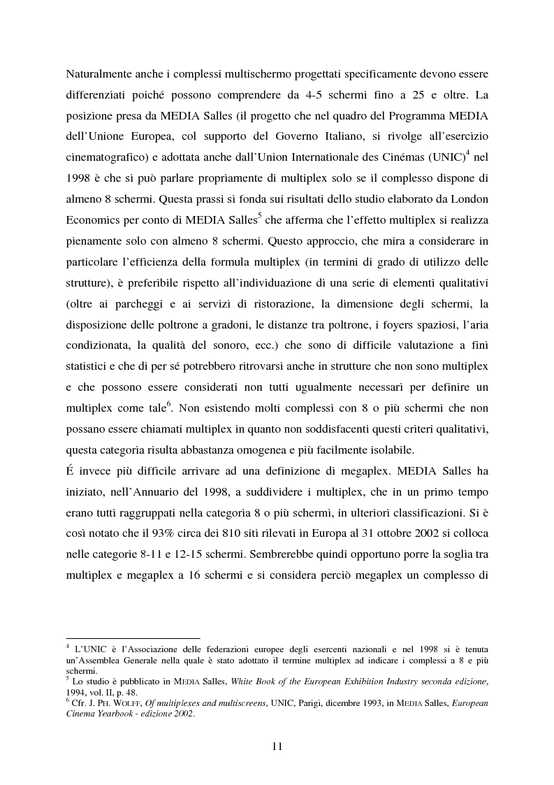 Anteprima della tesi: L'impiego delle nuove tecnologie per la promozione dell'esercizio cinematografico in Europa, Pagina 7