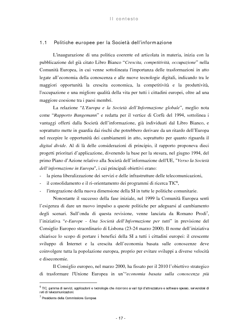 Anteprima della tesi: Il ruolo delle regioni nello sviluppo dell'e-government, Pagina 9
