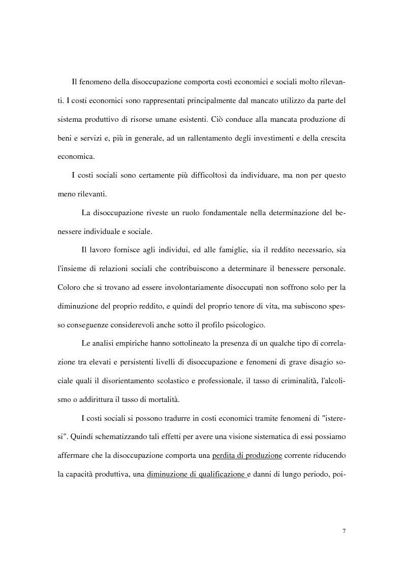 Anteprima della tesi: Divari interregionali nella disoccupazione, Pagina 11