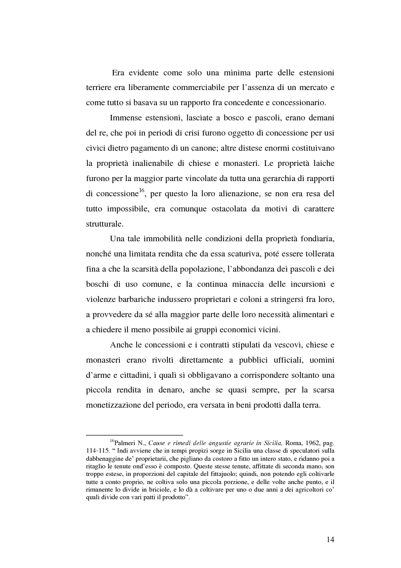 Anteprima della tesi: Il grano in Sicilia nei secoli XIII-XV, Pagina 14