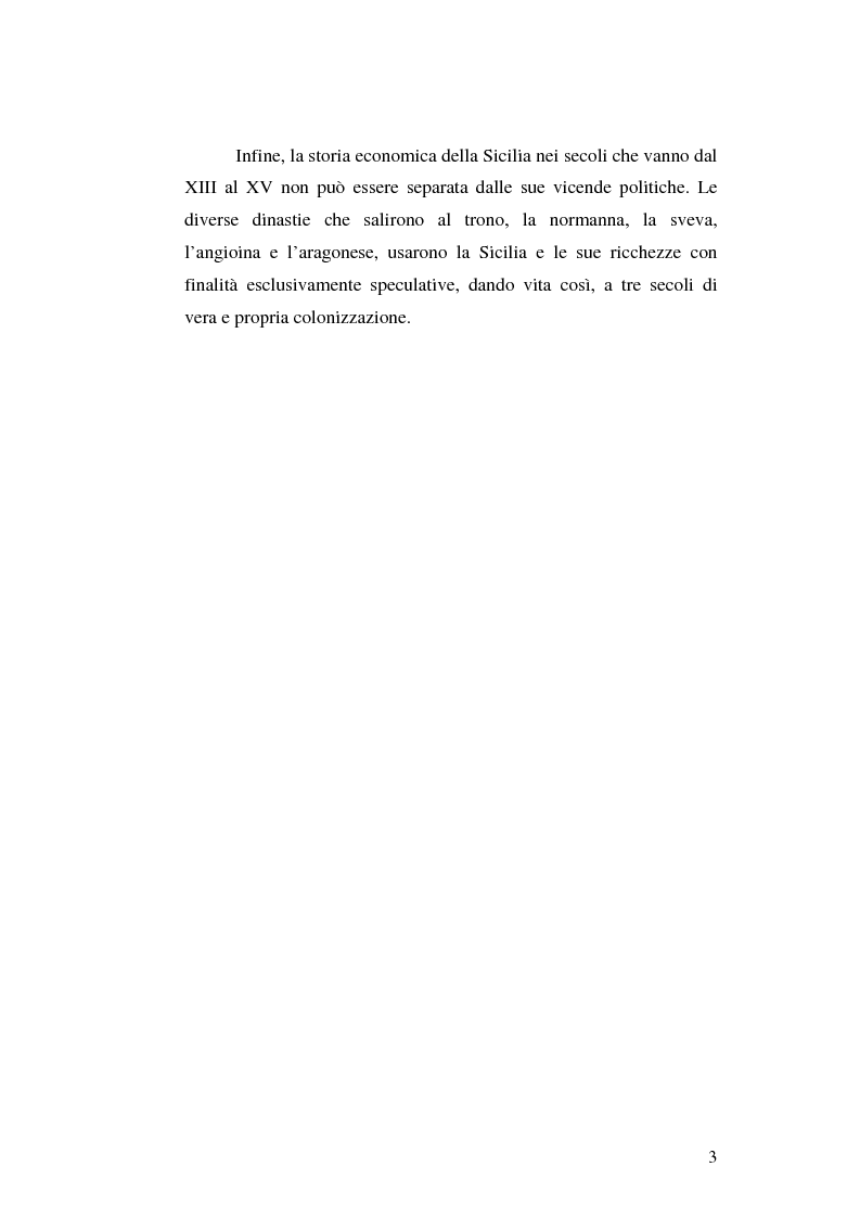 Anteprima della tesi: Il grano in Sicilia nei secoli XIII-XV, Pagina 3