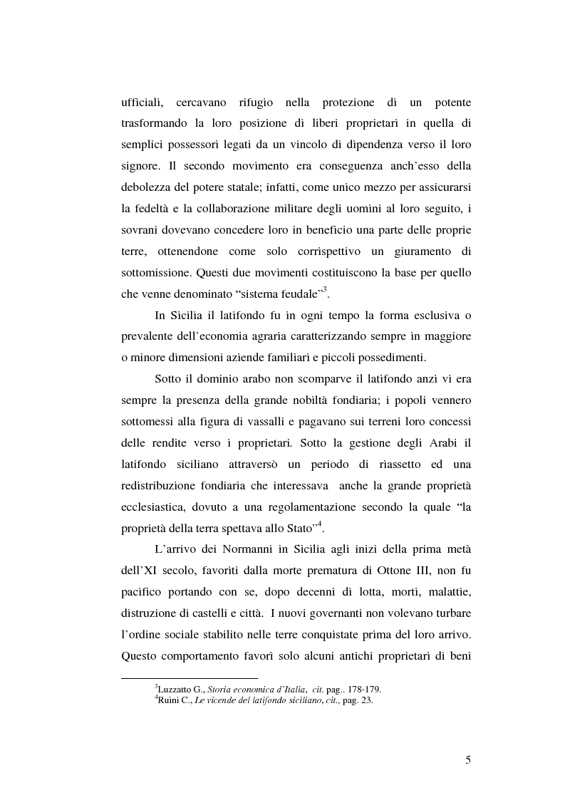 Anteprima della tesi: Il grano in Sicilia nei secoli XIII-XV, Pagina 5