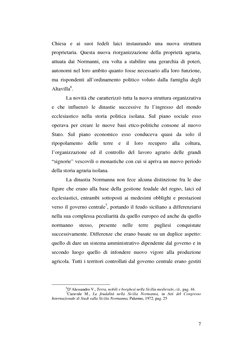 Anteprima della tesi: Il grano in Sicilia nei secoli XIII-XV, Pagina 7