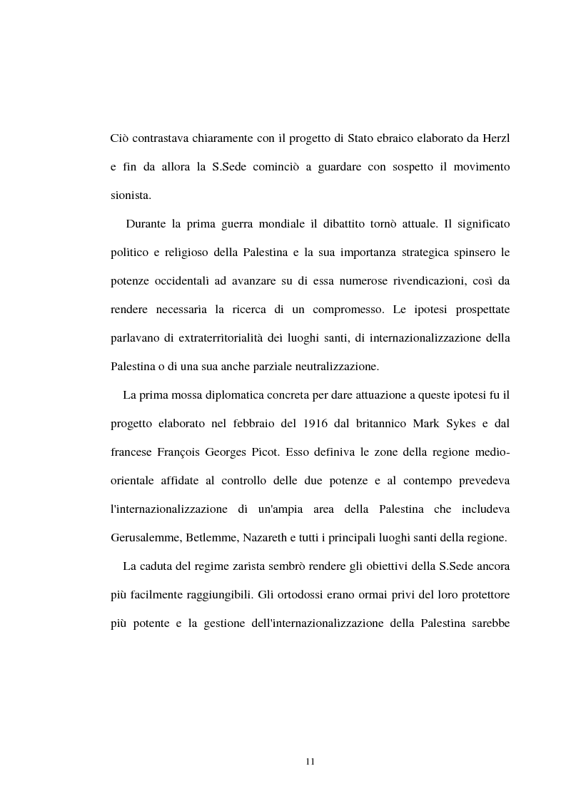 Anteprima della tesi: Il magistero papale sui problemi israeliani, Pagina 8