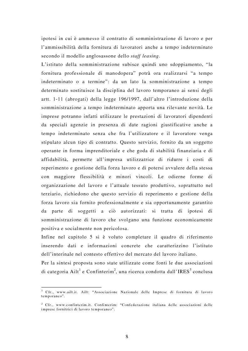 Anteprima della tesi: Il lavoro interinale, Pagina 4