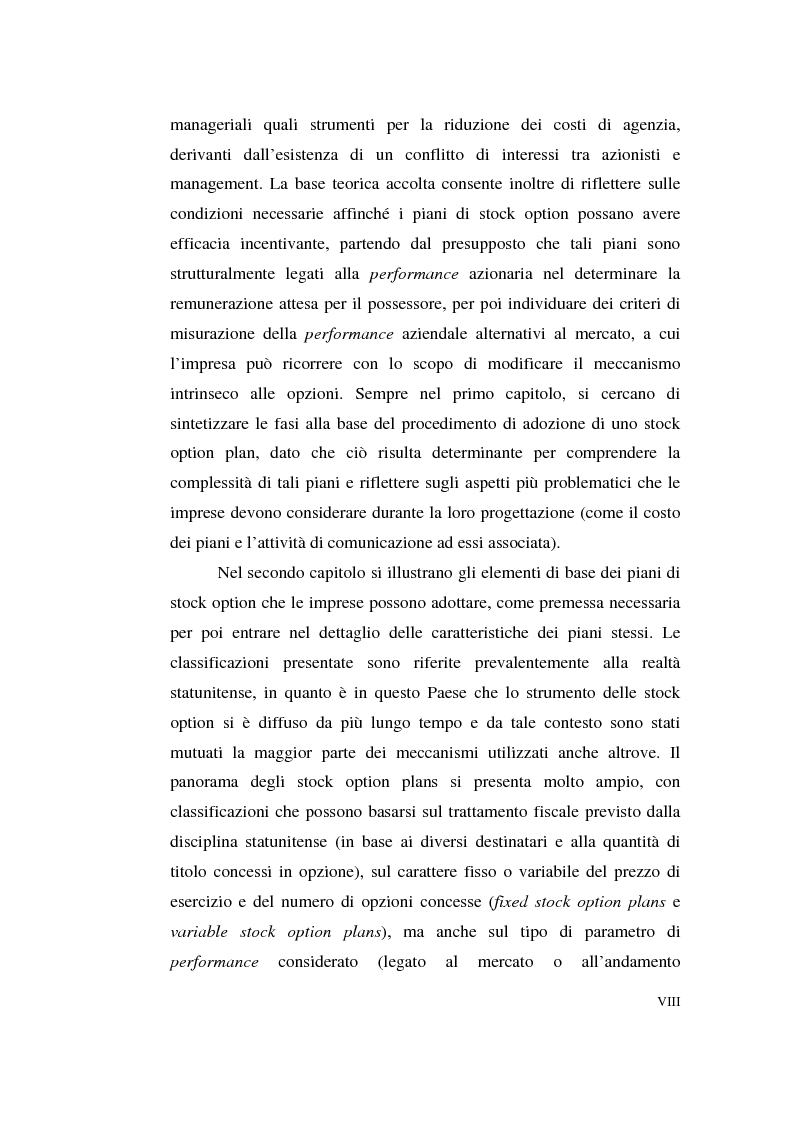 Anteprima della tesi: La contabilizzazione delle stock options, Pagina 4
