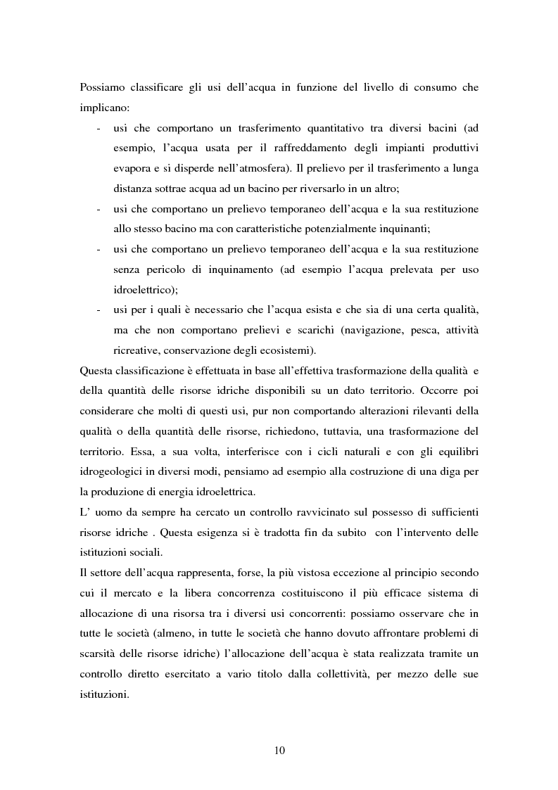 Anteprima della tesi: La gestione dell'acqua e i fallimenti della privatizzazione idrica in alcuni PVS, Pagina 7