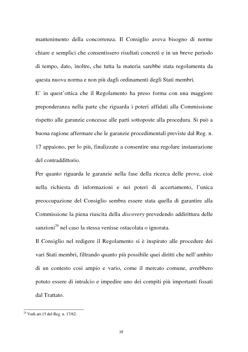 Anteprima della tesi: I diritti della difesa nei procedimenti antitrust, Pagina 15