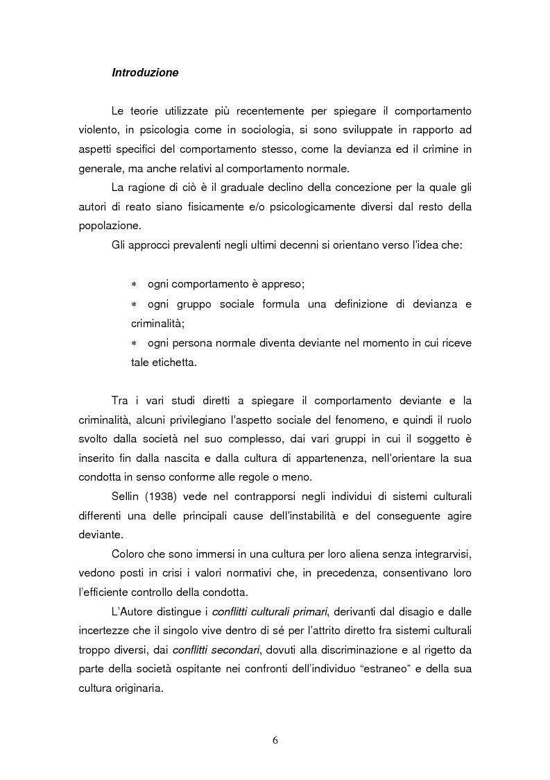 Anteprima della tesi: Trattamento e reinserimento sociale dell'omicida, Pagina 5