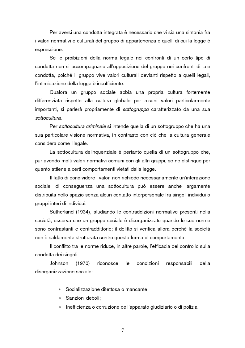 Anteprima della tesi: Trattamento e reinserimento sociale dell'omicida, Pagina 6