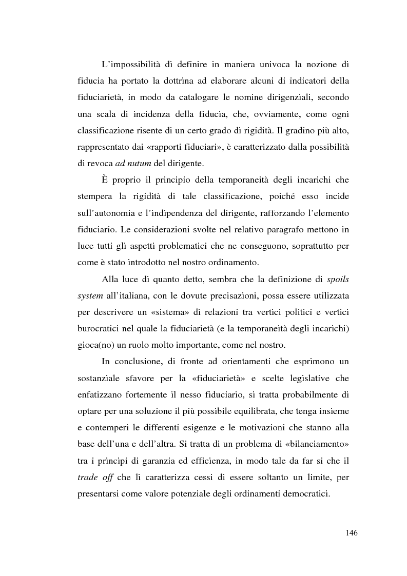 Anteprima della tesi: Dirigenza e spoils system, Pagina 10