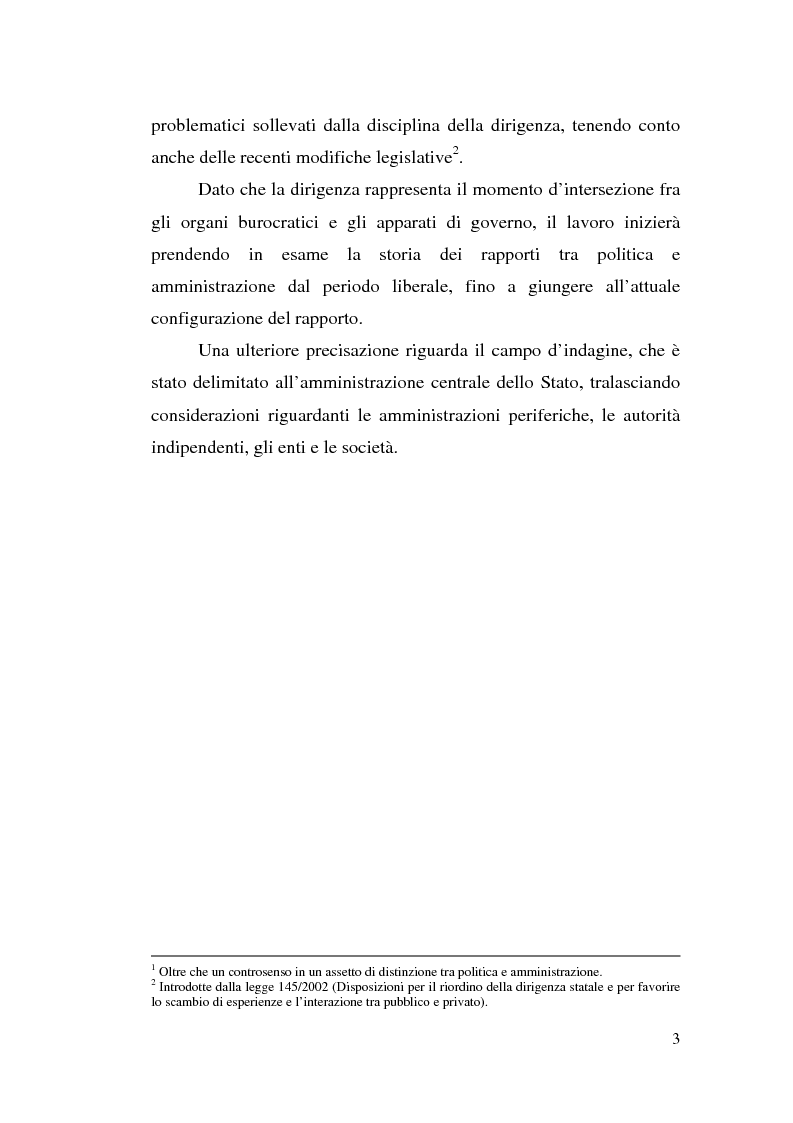 Anteprima della tesi: Dirigenza e spoils system, Pagina 3