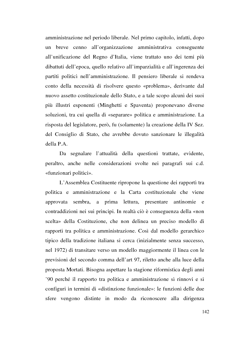 Anteprima della tesi: Dirigenza e spoils system, Pagina 6