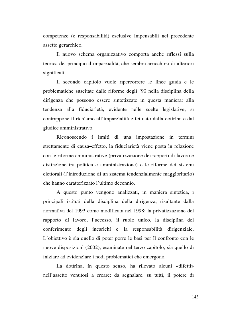 Anteprima della tesi: Dirigenza e spoils system, Pagina 7