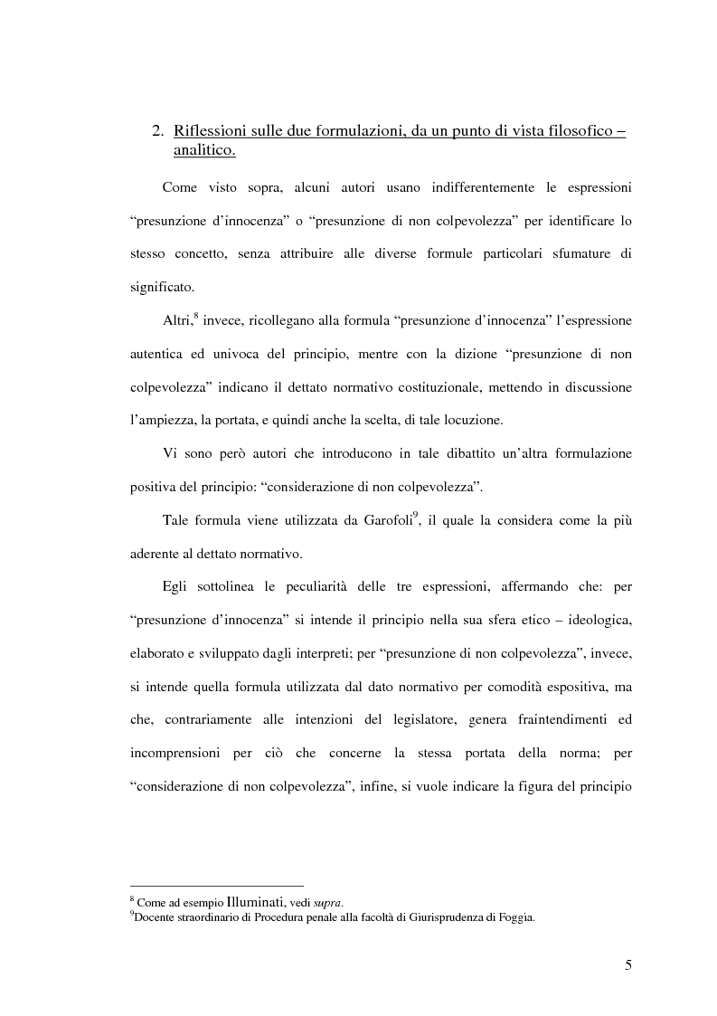 Anteprima della tesi: La presunzione di non colpevolezza, Pagina 10