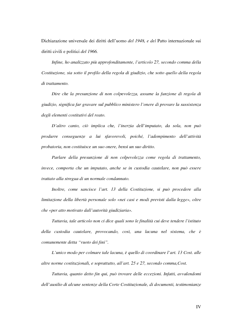 Anteprima della tesi: La presunzione di non colpevolezza, Pagina 4