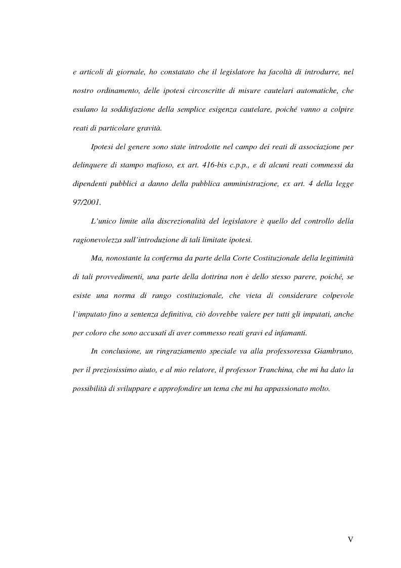 Anteprima della tesi: La presunzione di non colpevolezza, Pagina 5