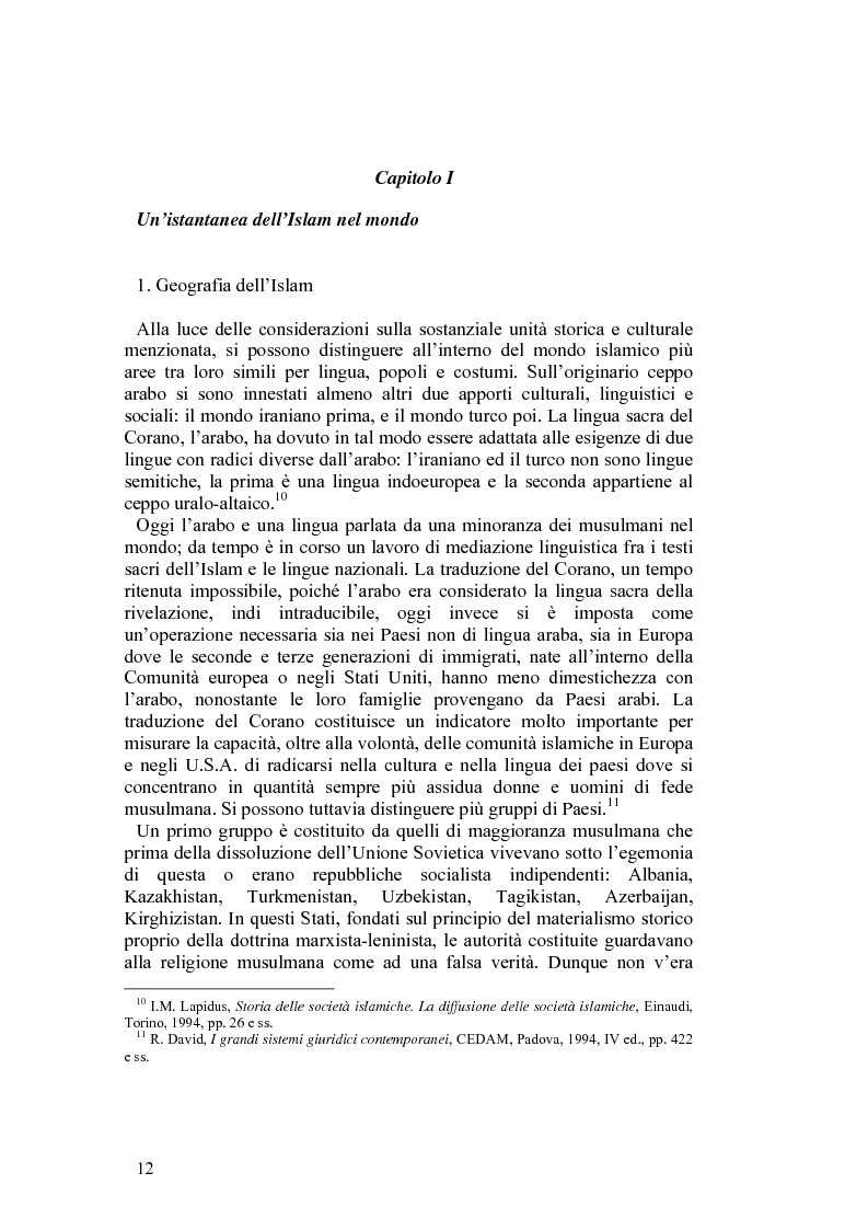Anteprima della tesi: Costituzioni e costituzionalismo nel mondo islamico, Pagina 6