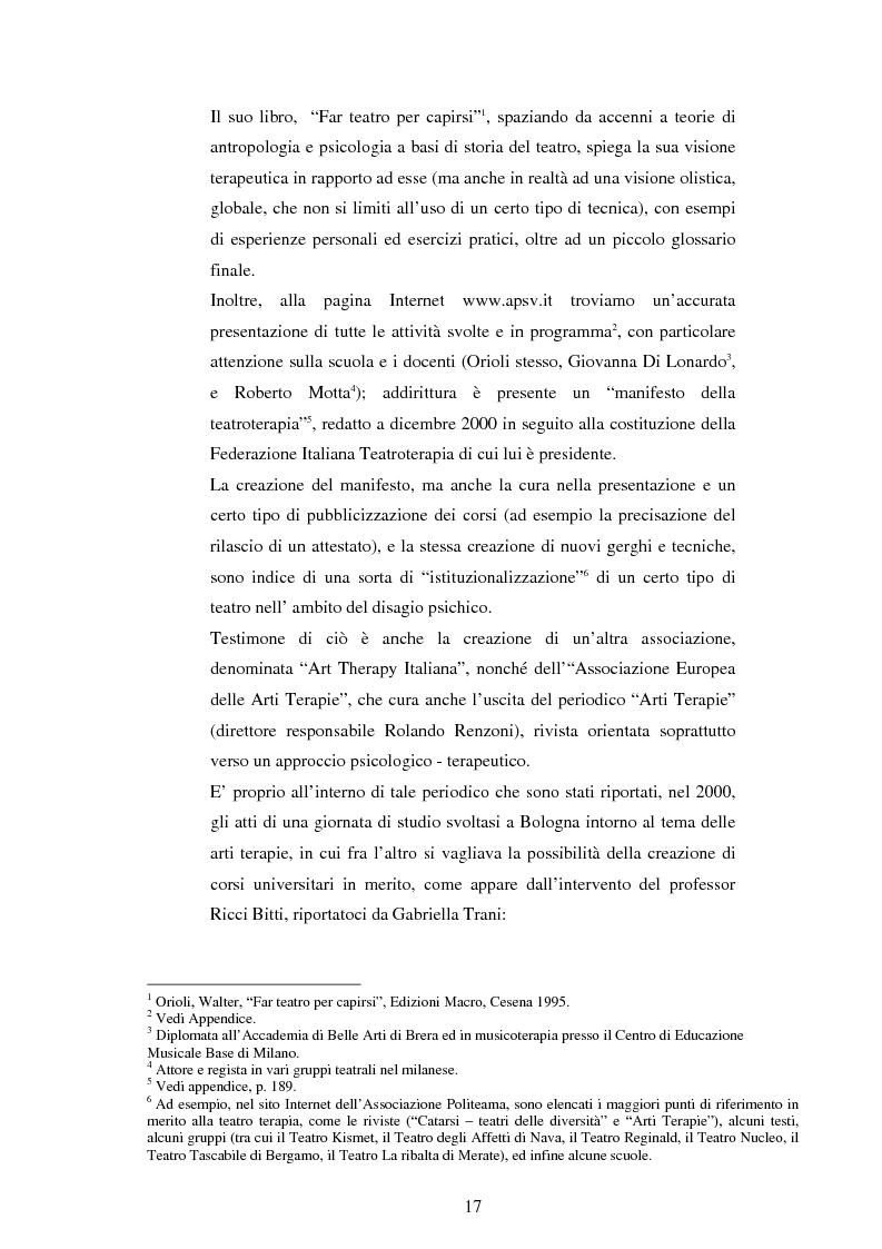 Anteprima della tesi: Teatro e disagio psichico, Pagina 15