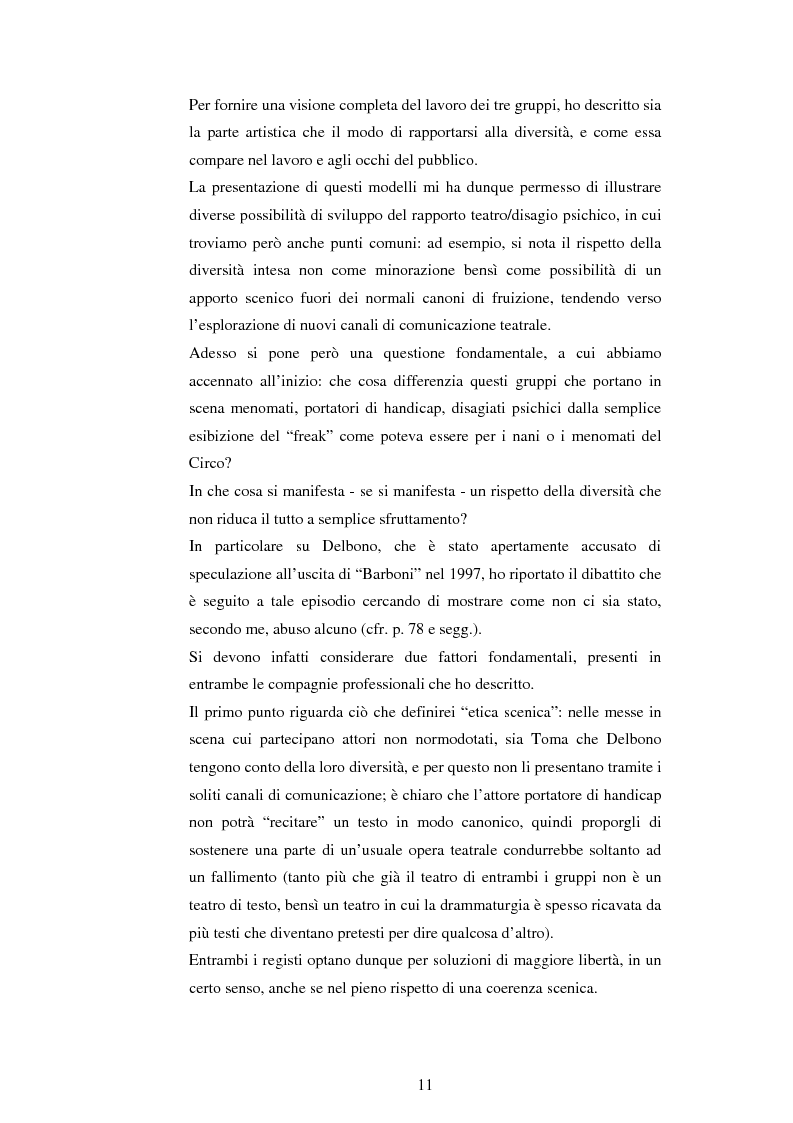 Anteprima della tesi: Teatro e disagio psichico, Pagina 9