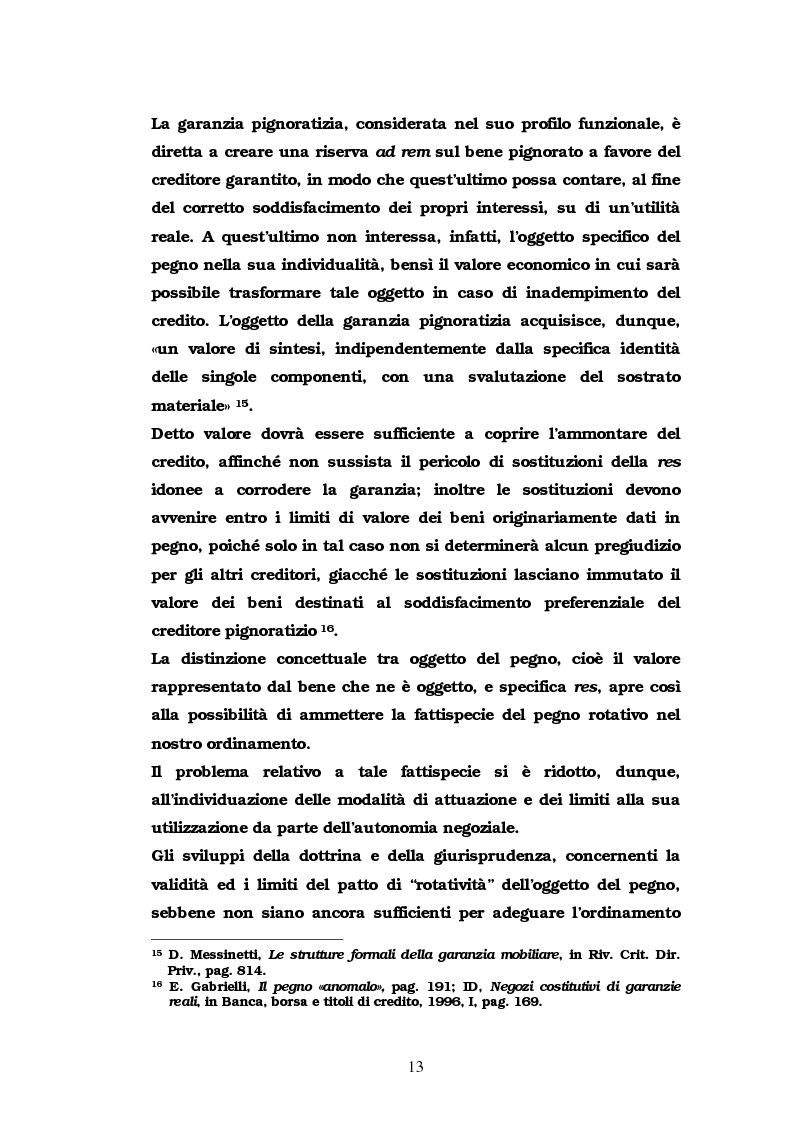 Anteprima della tesi: Il pegno rotativo, Pagina 11