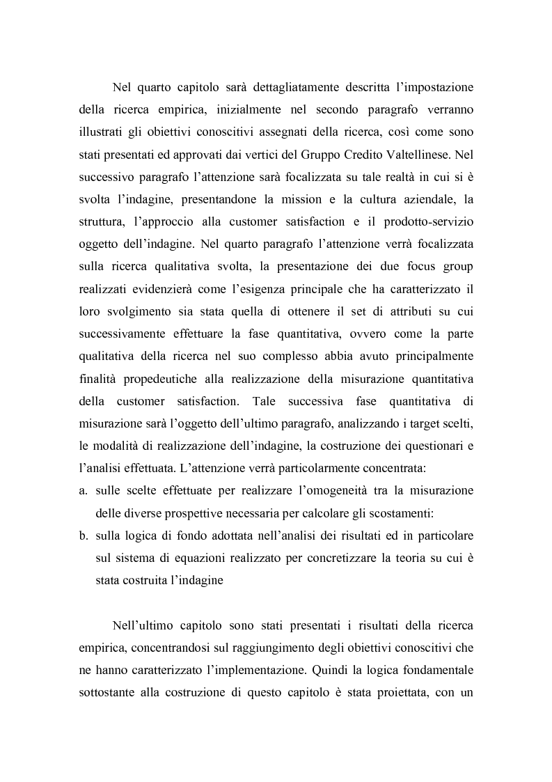 Anteprima della tesi: La misurazione della soddisfazione del cliente (customer satisfaction): una verifica empirica nel settore delle carte prepagate ricaricabili, Pagina 9