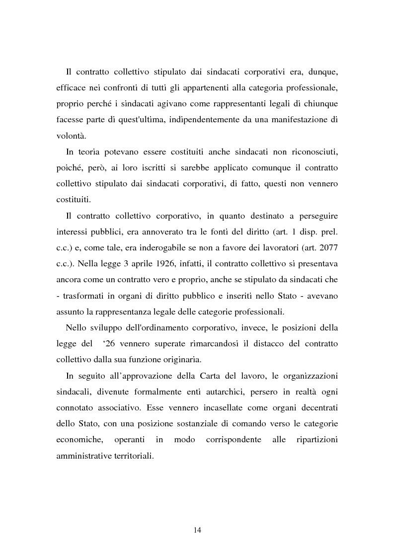 Anteprima della tesi: Il problema dell'efficacia soggettiva dei contratti collettivi, Pagina 10