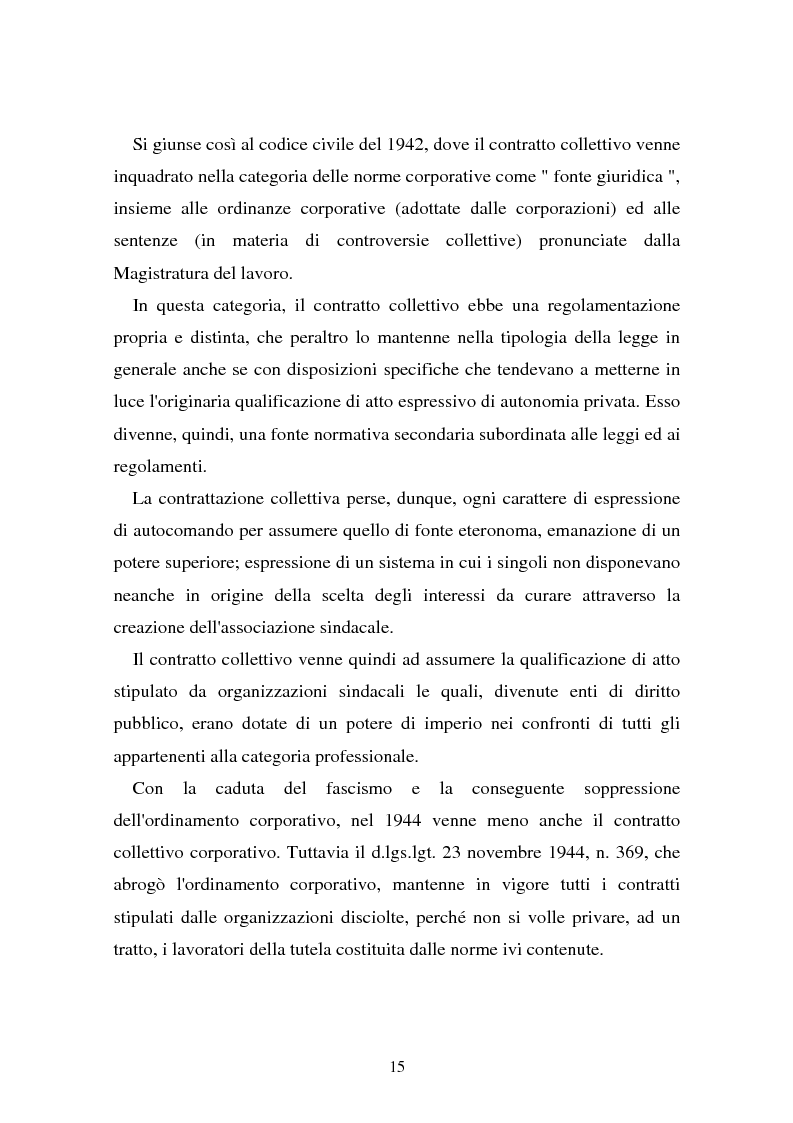 Anteprima della tesi: Il problema dell'efficacia soggettiva dei contratti collettivi, Pagina 11