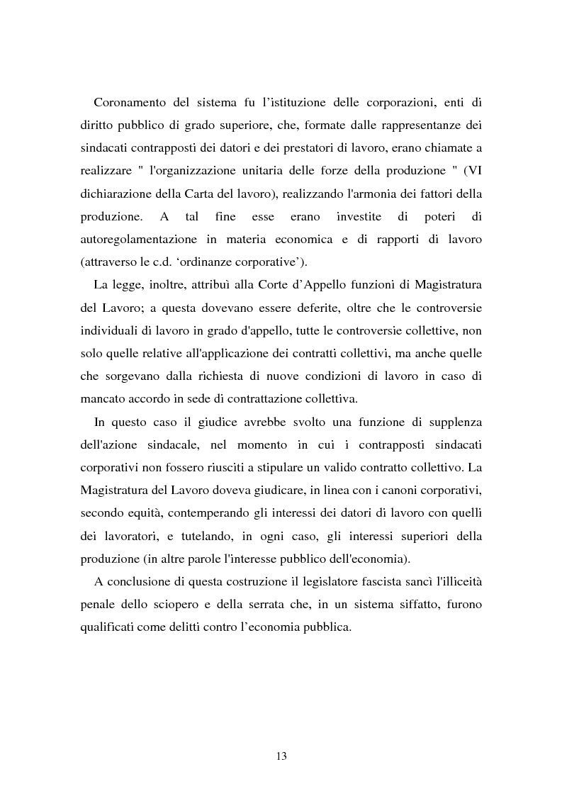 Anteprima della tesi: Il problema dell'efficacia soggettiva dei contratti collettivi, Pagina 9