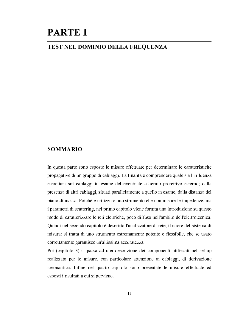 Anteprima della tesi: Caratterizzazione sperimentale degli effetti indotti da correnti impulsive su linee multiconduttore, Pagina 6