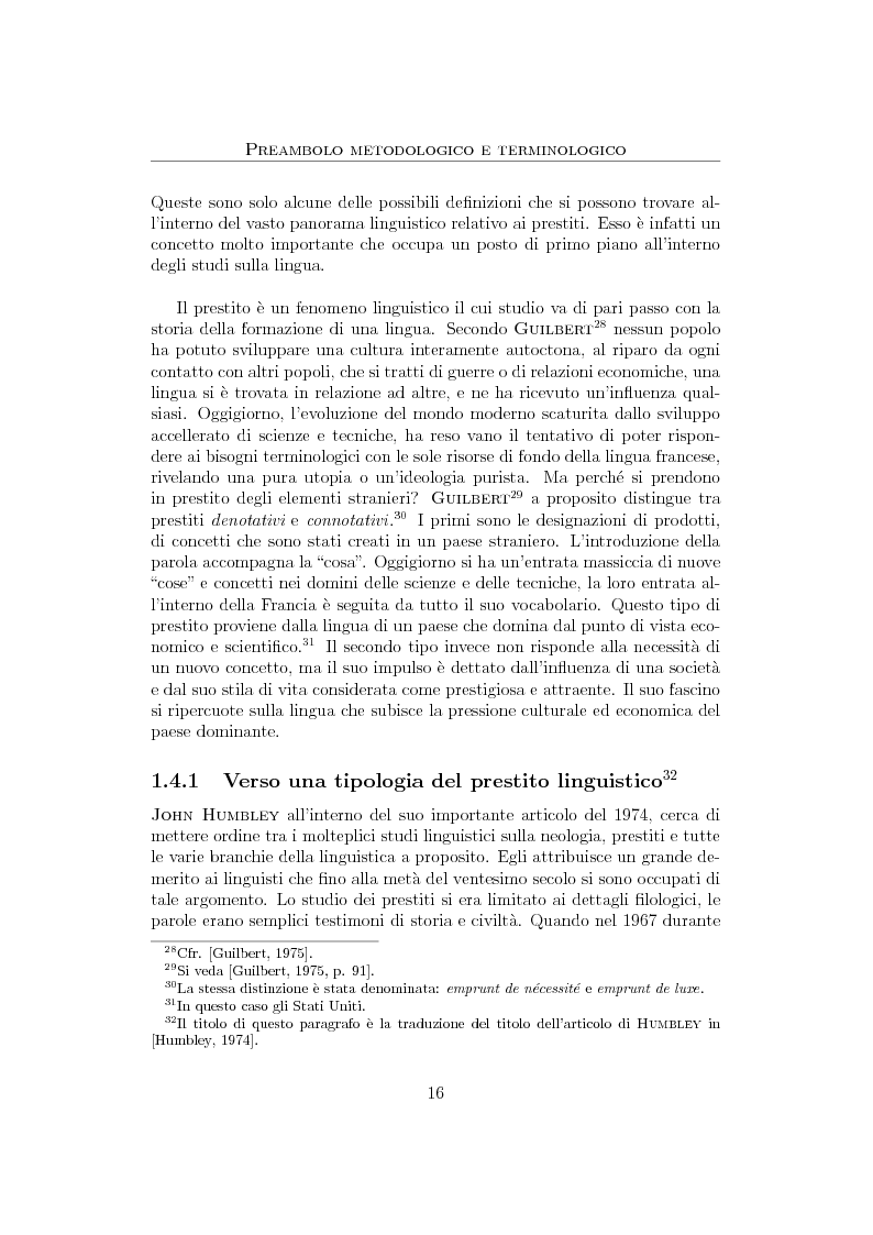 Anteprima della tesi: Anglicismi nel francese contemporaneo: tecniche di ricerca computazionale su un corpus giornalistico, Pagina 14