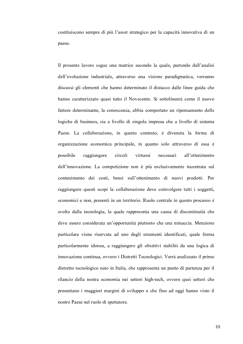 Anteprima della tesi: L'Economia della Conoscenza. Il distretto ICT Torino Wireless, Pagina 7