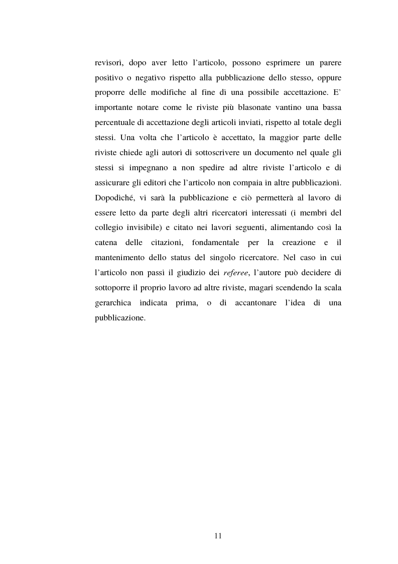Anteprima della tesi: Internet e le pubblicazioni scientifiche. La Journals Crisis e la comunicazione tra scienziati, Pagina 8