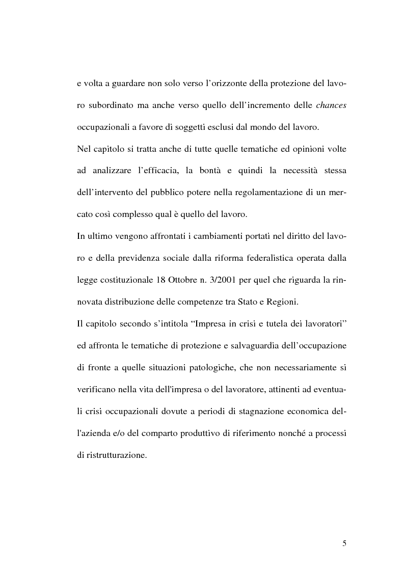 Anteprima della tesi: Intervento pubblico e tutela dell'occupazione, Pagina 2