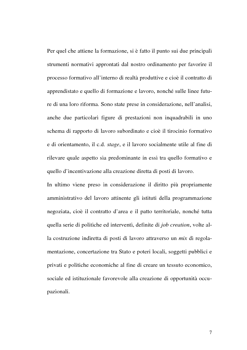 Anteprima della tesi: Intervento pubblico e tutela dell'occupazione, Pagina 4