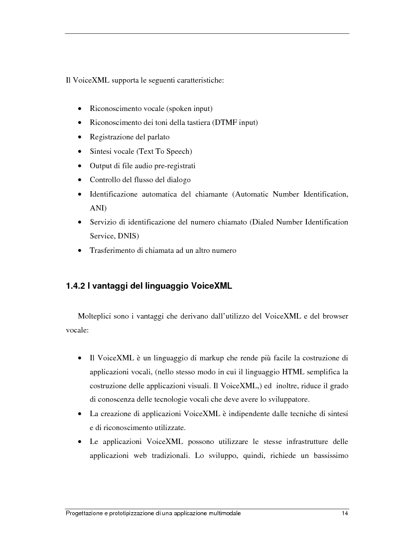 Anteprima della tesi: Progettazione e prototipizzazione di una applicazione multimodale, Pagina 10