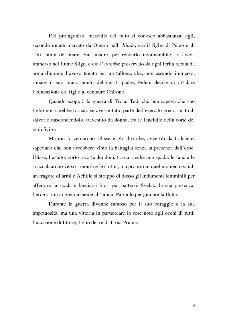 Anteprima della tesi: Pentesilea in Heinrich von Kleist e in Christa Wolf, Pagina 7