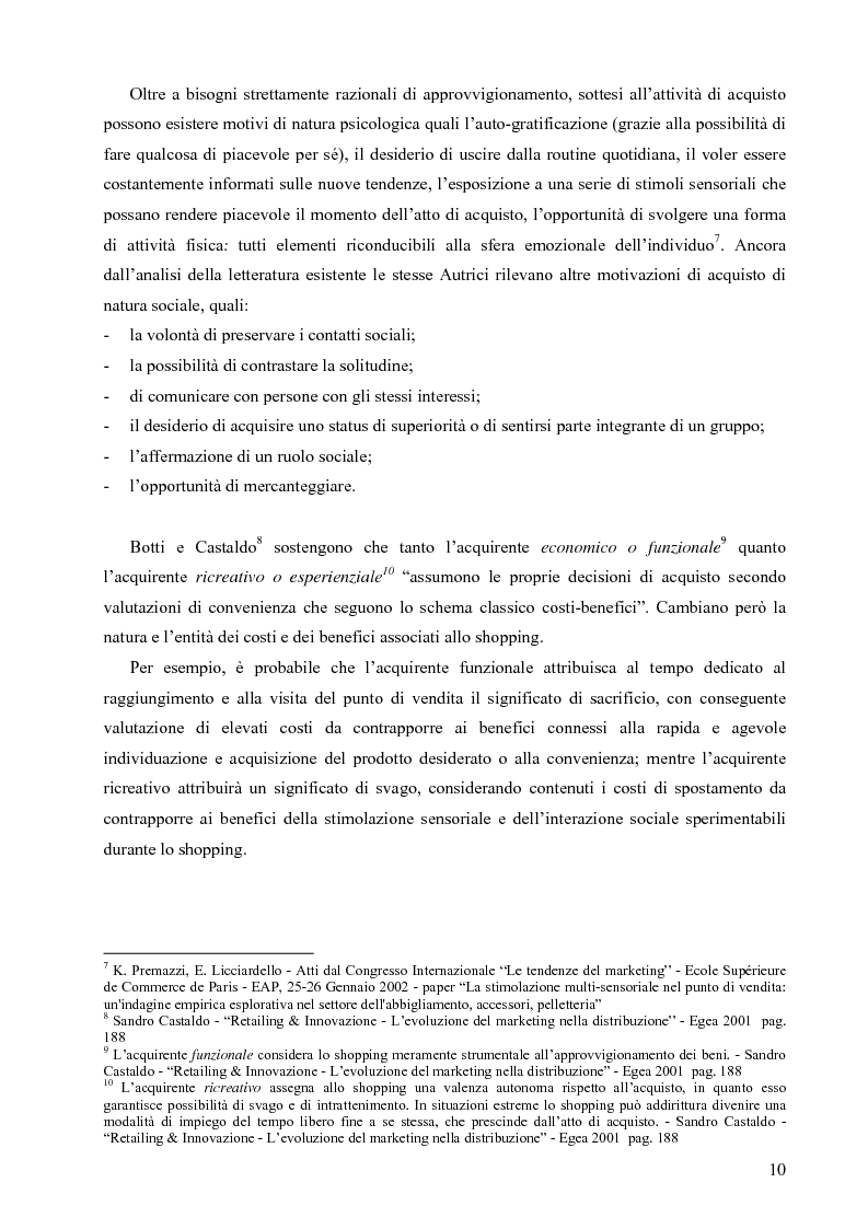 Anteprima della tesi: L’influenza delle attività di marketing in punto vendita sul comportamento di acquisto del consumatore: il caso della distribuzione moderna, Pagina 9