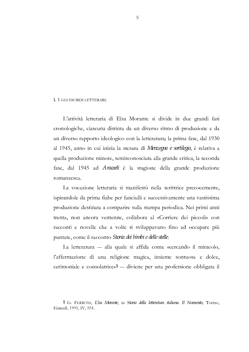 Anteprima della tesi: Luogo e pensiero del sogno. Itinerario morantiano., Pagina 5