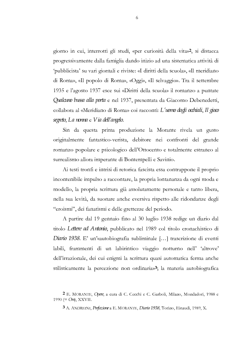 Anteprima della tesi: Luogo e pensiero del sogno. Itinerario morantiano., Pagina 6