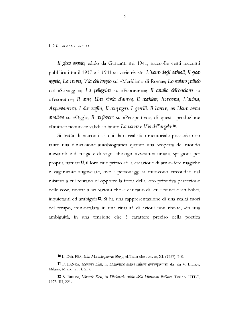 Anteprima della tesi: Luogo e pensiero del sogno. Itinerario morantiano., Pagina 9